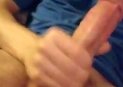 Jerking Off My Thick 20 Year Old Throbbing Cock 3