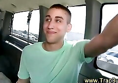 Amateur guy gets tricked in the bait bus