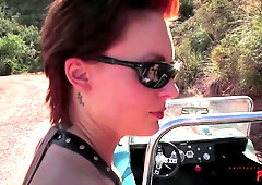 Jamey Janes And Marco Rivera In Heats Up The Desert With Sex And Cum Swallowing