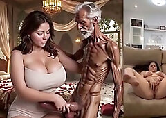 Grand-daddy screwing youthful latin babe