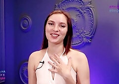 Vika Lita gets her booty spanked during a hot interview