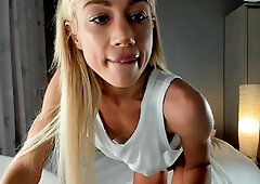 Blonde babe scarlet solo webcam