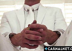 Apprentice Kyle Harper Ordained by Tormentor Jay Stryker Couch Rim to Deep Screwing