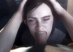 Deep blowjob ends with teen's cute face covered in cum