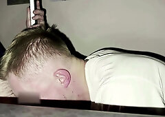 Deep-throated CEO's ginormous trouser snake right at the conversation. ASMR