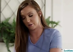 Skanky brunette Maddy lures Darcie Dolce into pussy licking