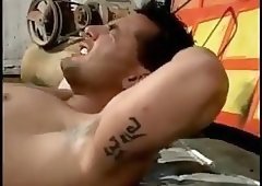 Non-stop guys coition with ass licking & handjob