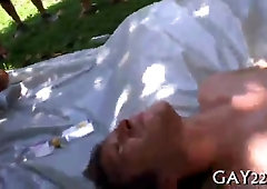 Fellating his good-sized youthfull sausage