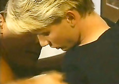 Muscle stud fucks blonde