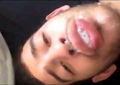 Arab Stud take the total blast of daddys spunk