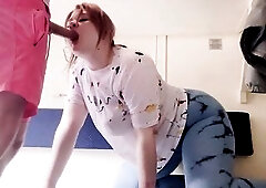 Lewd teen get milkywayed on a educate tour