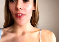 Blonde teen Sierras first erotic masturbation video