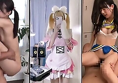 Douyin girl double ponytail