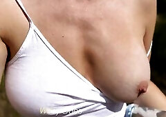 mother I'd like to fuck Hiking with a juicy white shirt and no pants