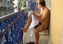 daddy on balcony