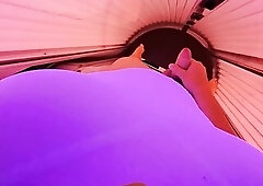 Arena large logo swimsuit solarium mast.