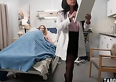 Hot nurse and asian tranny doc  Kasey Kei fuck the TS patient  Erica Cherry