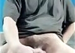 Korean Dude with 8 inch cock cum