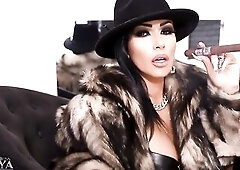 Headmistress Kennya in furry with a sigar