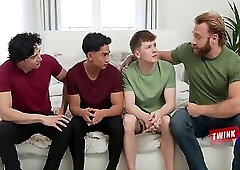 Initiating Our Twink Step Sons' Manhood