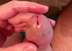 Sounding play and stretching urethra