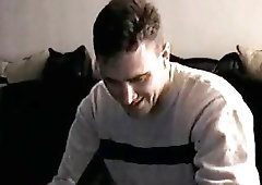 Tall hunk was unsure of this blowjob but is now totally into it