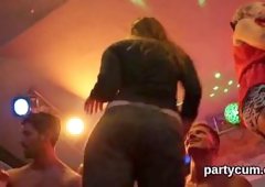 Wicked chicks get entirely silly and stripped at hardcore party