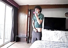 My ally CALIPSO asked me to assist her with her workout routine. After we worked out in the park, that babe asked me for my shower to get willing and 