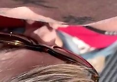 A “little” public cock suck