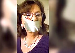 Tapegag smokin' a cigarette