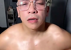 Filipino Muscle Twink Jerk Off, Cum eating & Nipples! FLESHLAB Exclusive