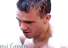 AQUA MEN- Fitness Models Shower Together