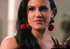 Busty brunette Natalie Mars licks and bangs Penny Barbers pussy