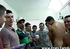 Amateur straight teens have a party