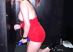 Rebel Lynn is so ready for her first Gangbang, and her mouth is wide open for cocks at Secret Gloryhole!