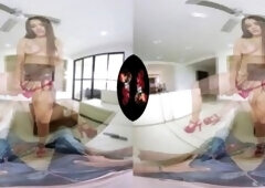Hot Big Tit Latin Beauty Strips And Fucks You in VR