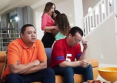 SuperSlutsa Game Day Train Desiree Dulce, Destiny Mira, September Reign Brazzers