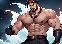 Amateur bear gets it on with a bbc in an interracial encounter