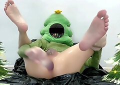 Merry Christmas Twink Play With Sex Toy Laying Eggs