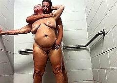 Back in the shower all three holes filled