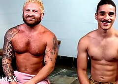 Riley Mitchel barebacks adorable jock hard in the shower