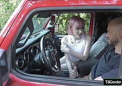 Ts Hitchhiker Claire Tenebrarum Gives Car Bj N Is Barebacked