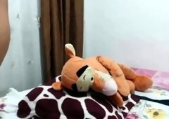 big tits desi milf cums hard cam show two