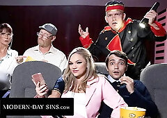 Pervy Teens have sex in Movie Theatre