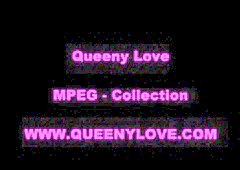 Queeny Love - Cum Drink from shotglass