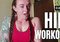 Muscle Girl Claudia’s Sweaty HIIT Workout - full vid in my stores!