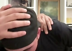 This boy knows how to suck Karim's hairy cock