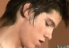 Latin twink threeway cum