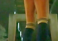 Street Ambling Trampy ShowOff Younger's Dance Cut-Offs Adorable Arse