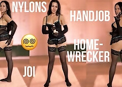 I wager your wife doesn’t even jerk u off like I do. And I'm nice-looking sure this babe doesn't wear hot nylons, that babe probably wears